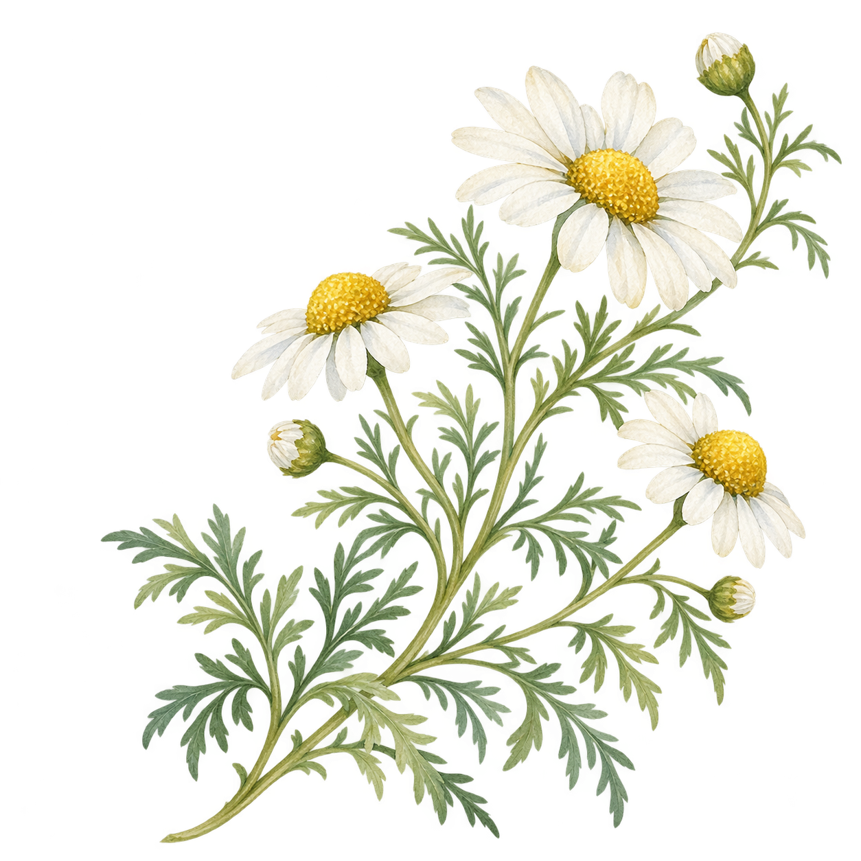 Botanical illustration of Chamomile